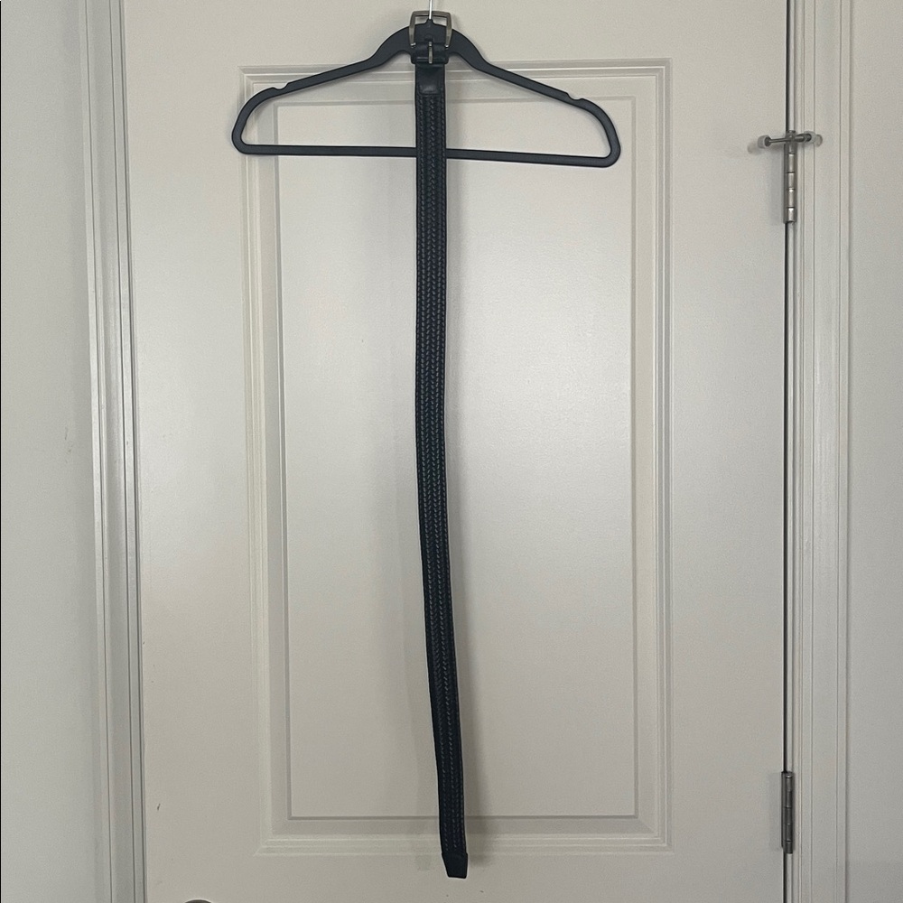 Elegant Black Woven Belt